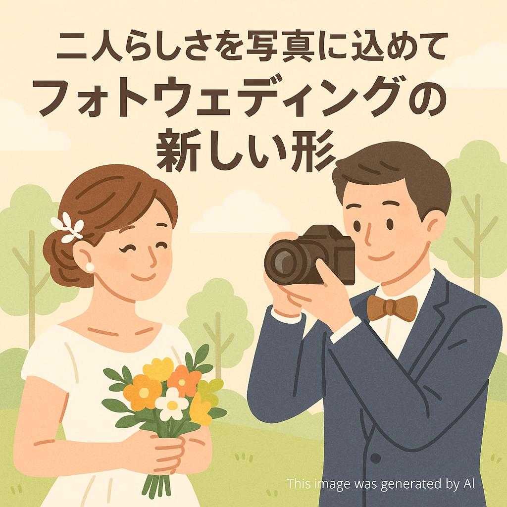 二人らしさを写真に込めて フォトウェディングの新しい形