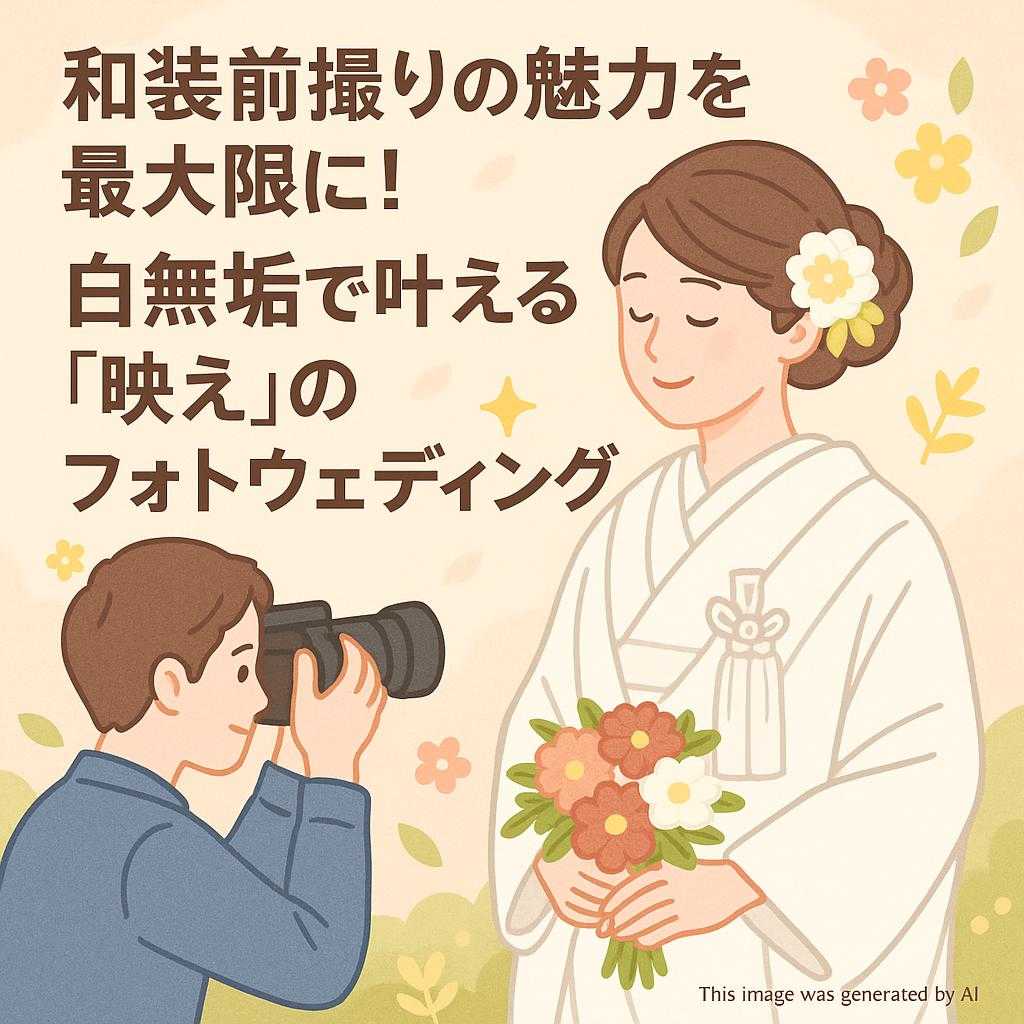 和装前撮りの魅力を最大限に！白無垢で叶える「映え」のフォトウェディング