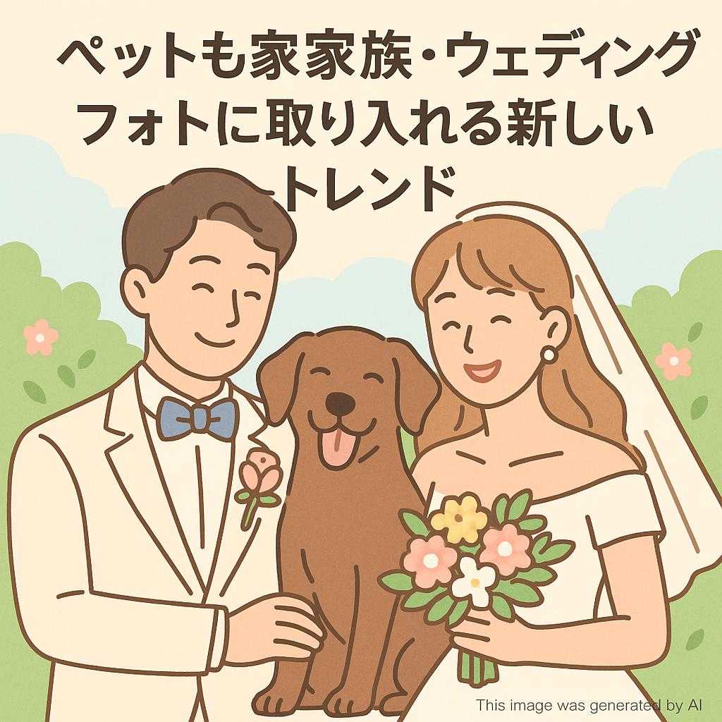 ペットも家族・ウェディングフォトに取り入れる新しいトレンド