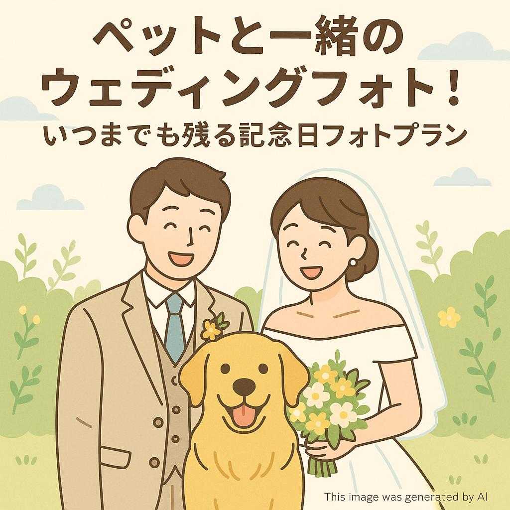 ペットと一緒のウェディングフォト！いつまでも残る記念日フォトプラン