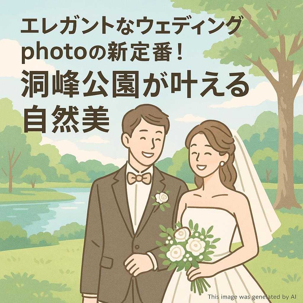 エレガントなウェディングphotoの新定番！洞峰公園が叶える自然美