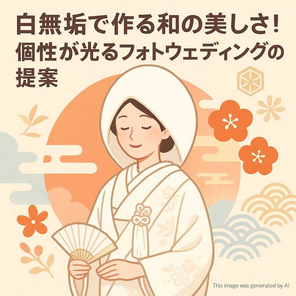白無垢で作る和の美しさ!個性が光るフォトウェディングの提案