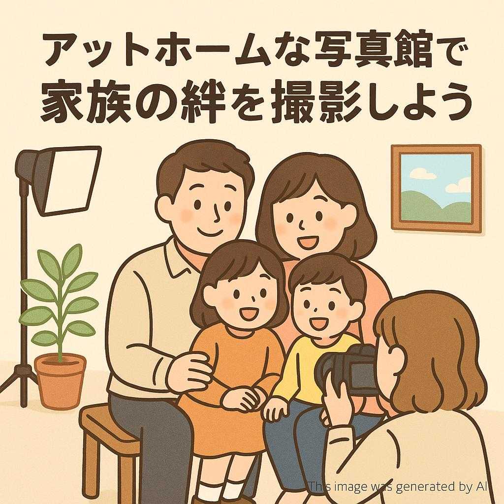 アットホームな写真館で家族の絆を撮影しよう