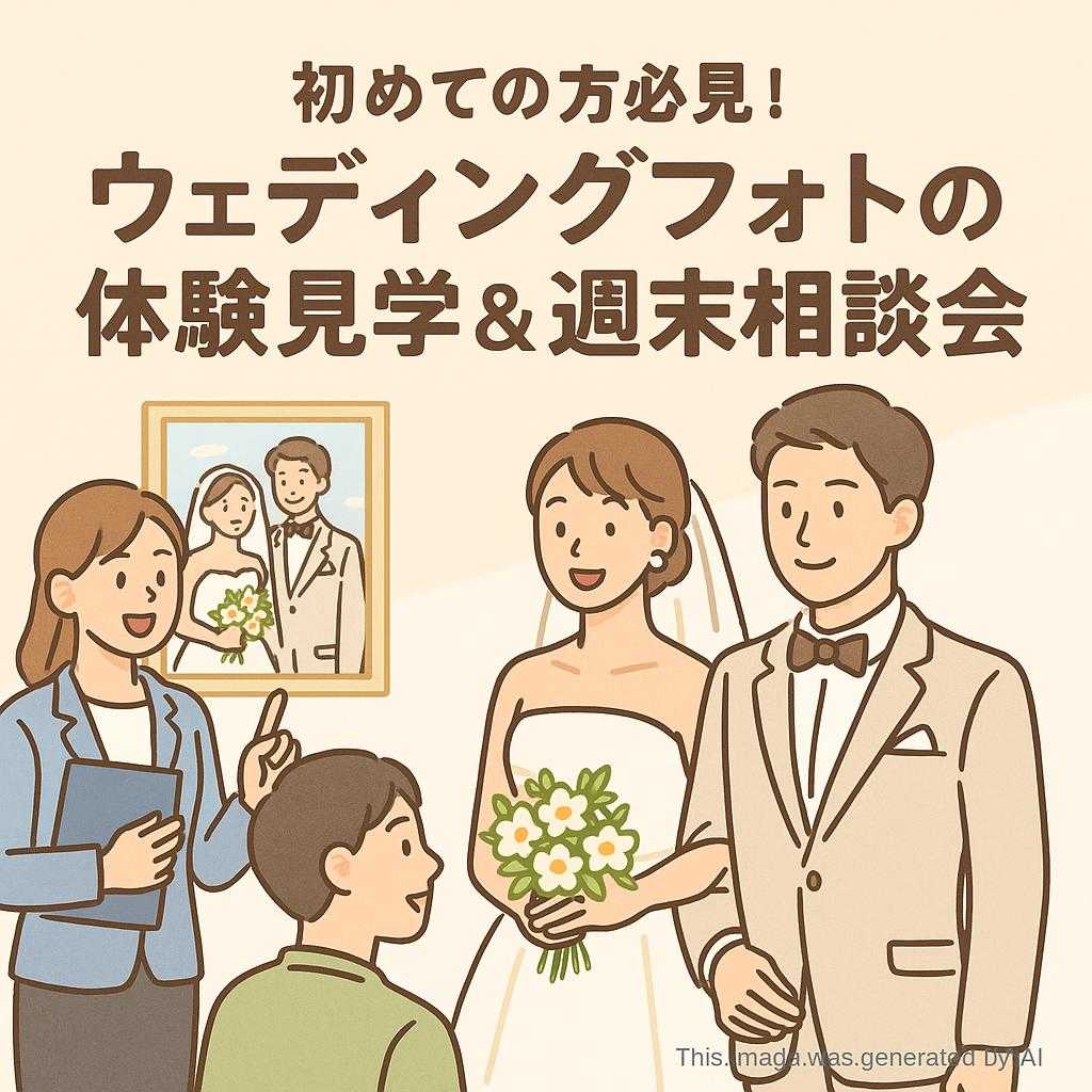 初めての方必見！ウェディングフォトの体験見学＆週末相談会