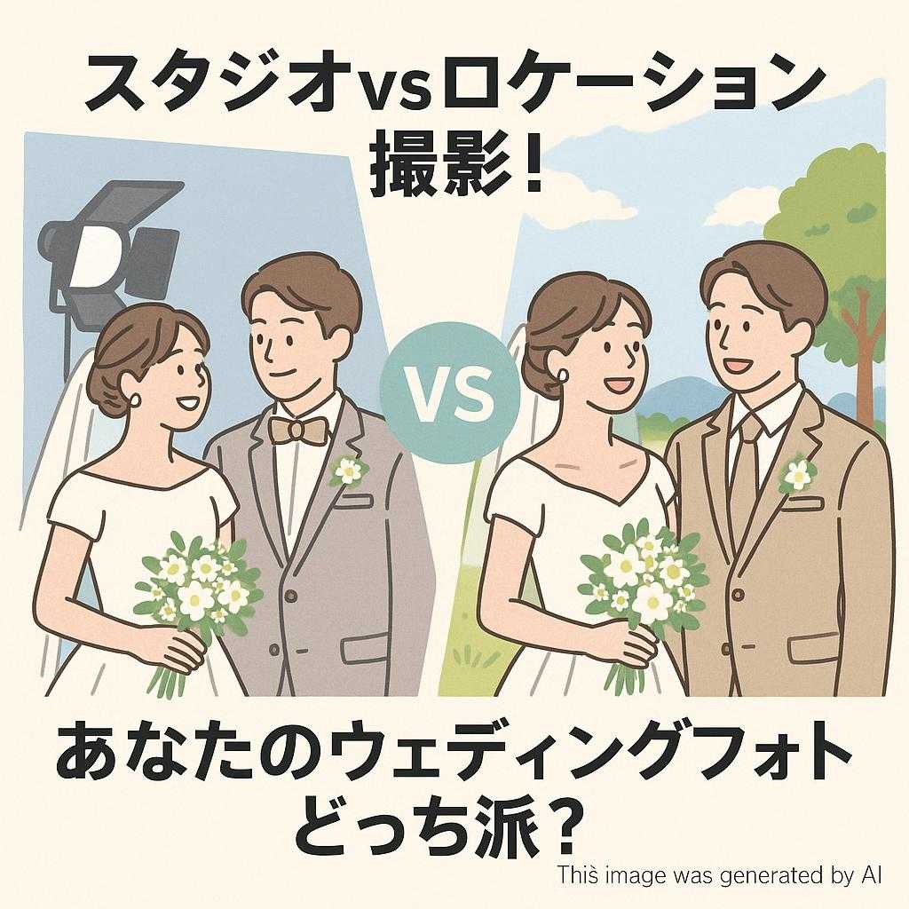 スタジオvsロケーション撮影！あなたのウェディングフォトどっち派？