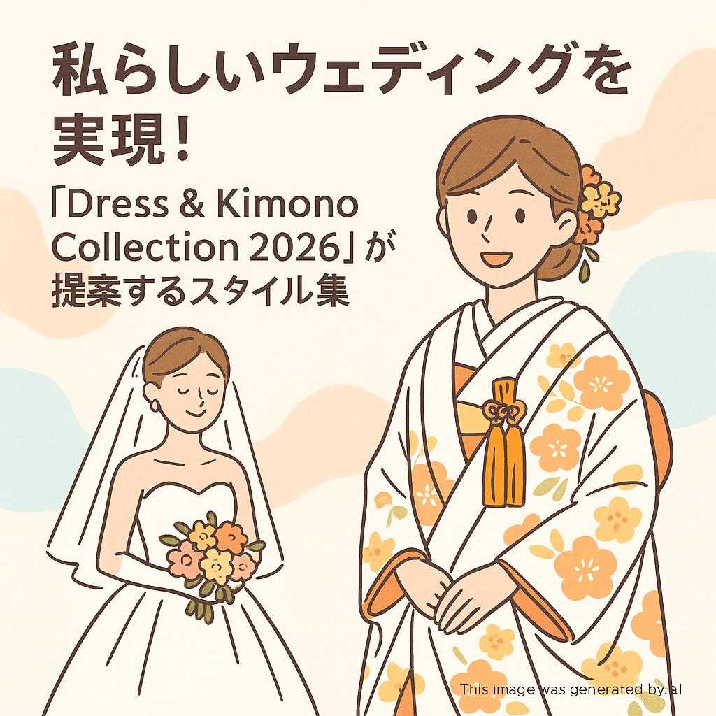 私らしいウェディングを実現！『Dress & Kimono Collection 2026』が提案するスタイル集