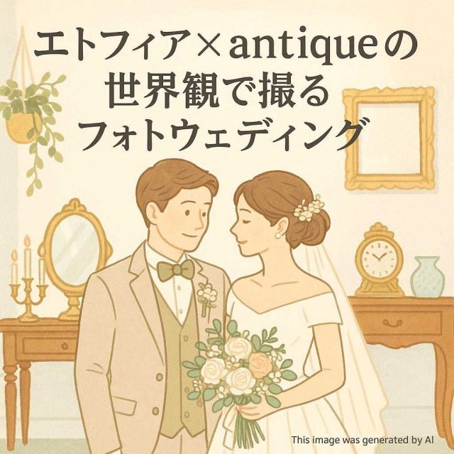 エトフィア×antiqueの世界観で撮るフォトウェディング