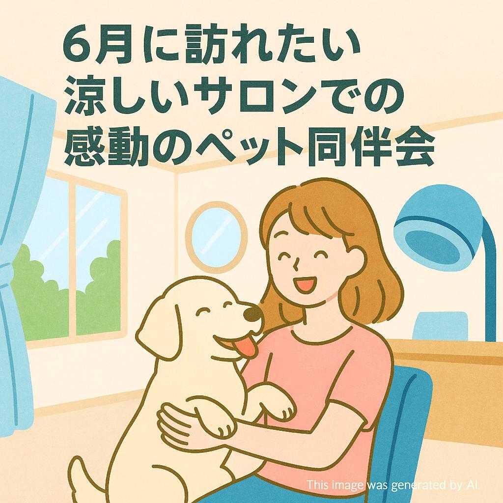 6月に訪れたい 涼しいサロンでの感動のペット同伴会