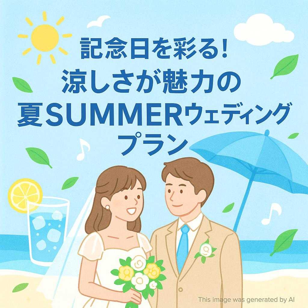 記念日を彩る!涼しさが魅力の夏SUMMERウェディングプラン