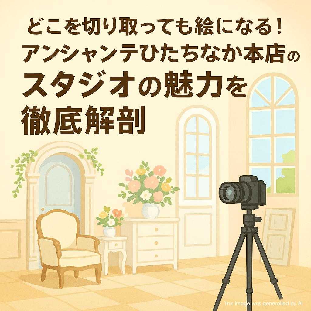どこを切り取っても絵になる！アンシャンテひたちなか本店のスタジオの魅力を徹底解剖