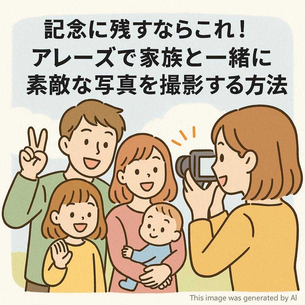 記念に残すならこれ！アレーズで家族と一緒に素敵な写真を撮影する方法