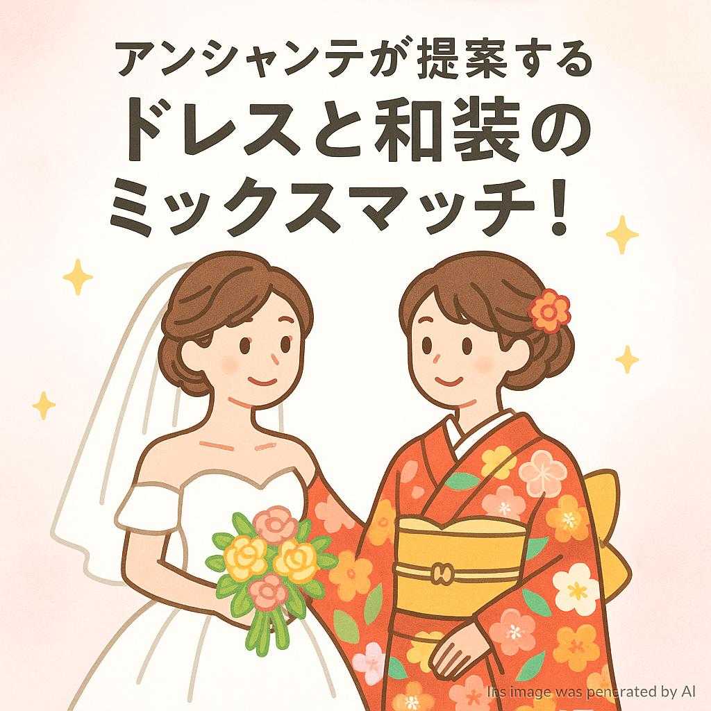 アンシャンテが提案するドレスと和装のミックスマッチ！