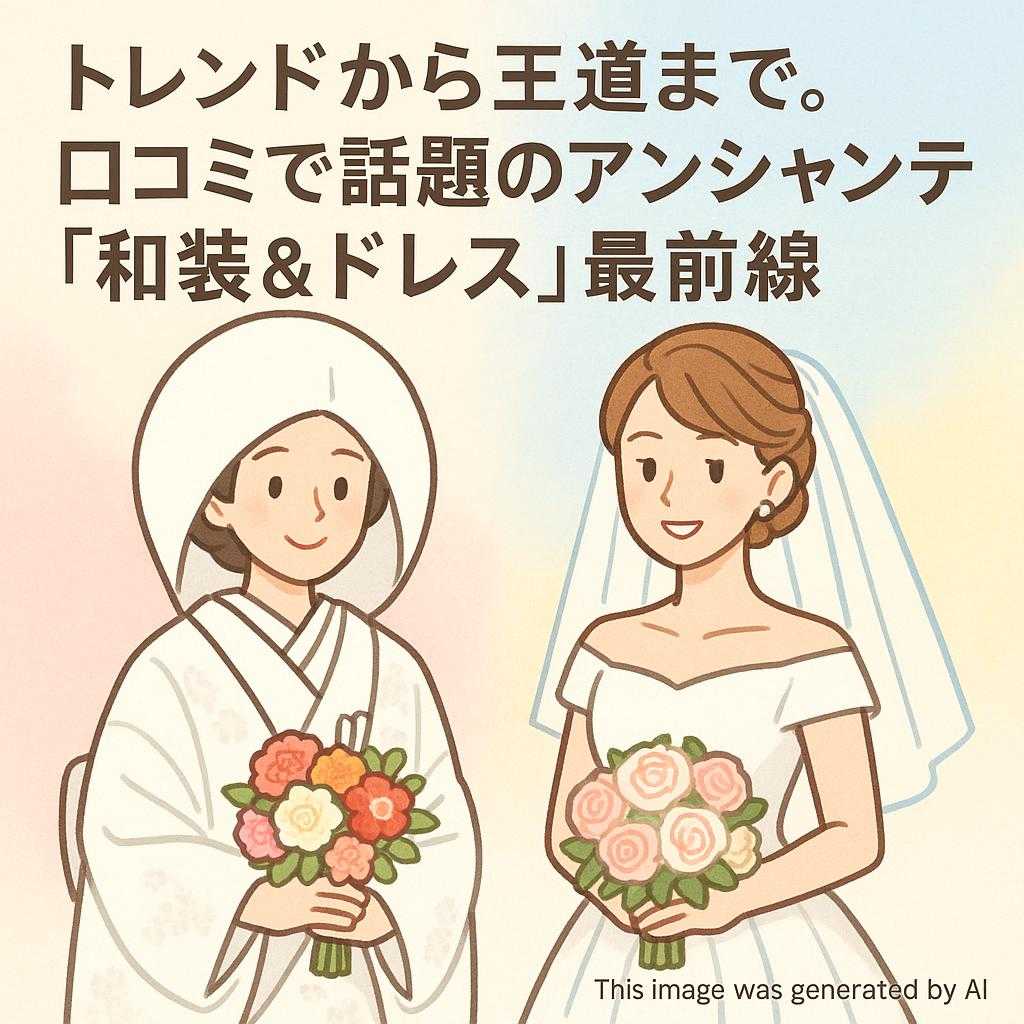 トレンドから王道まで。口コミで話題のアンシャンテ「和装&ドレス」最前線