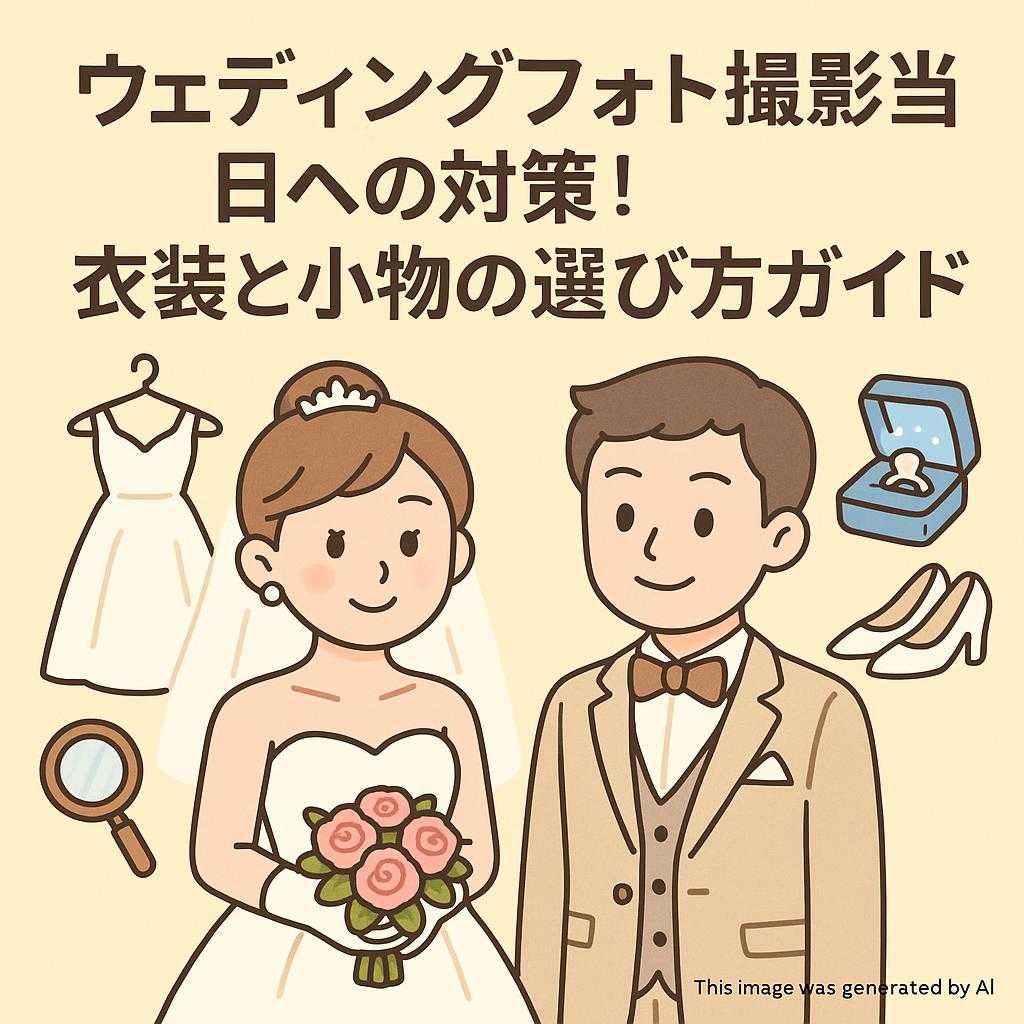ウェディングフォト撮影当日への対策！衣装と小物の選び方ガイド