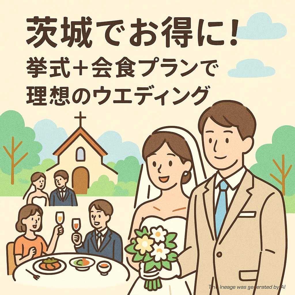 茨城でお得に！挙式＋会食プランで理想のウエディング