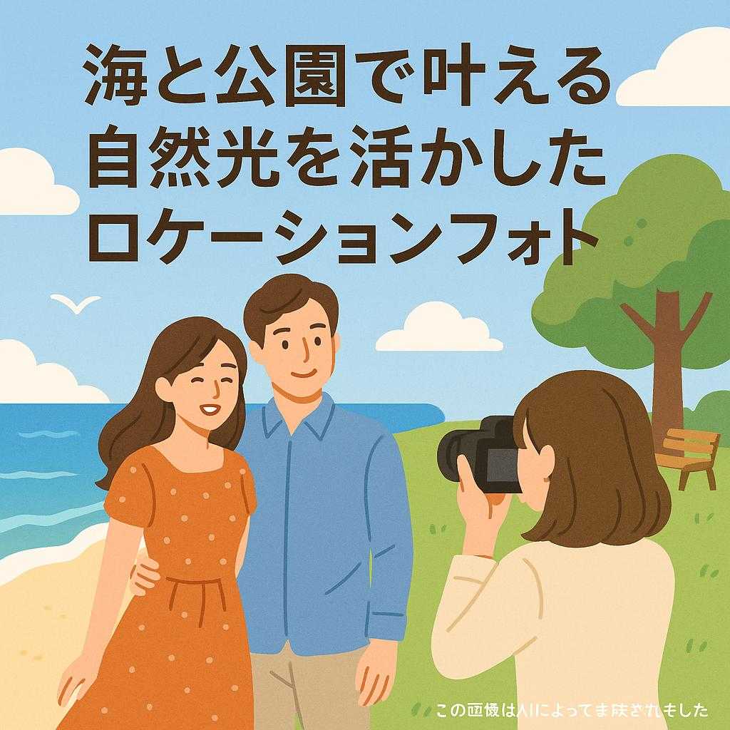 海と公園で叶える自然光を活かしたロケーションフォト
