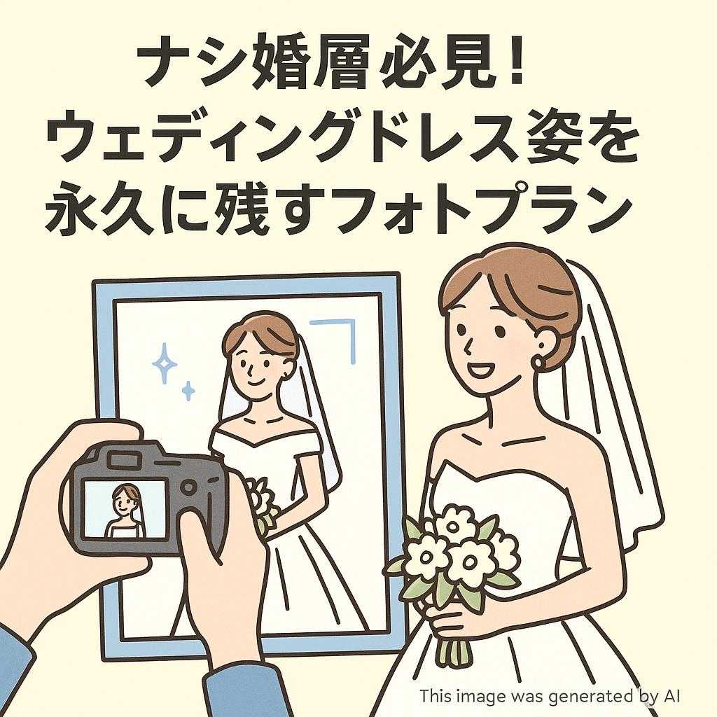 ナシ婚層必見!ウェディングドレス姿を永久に残すフォトプラン