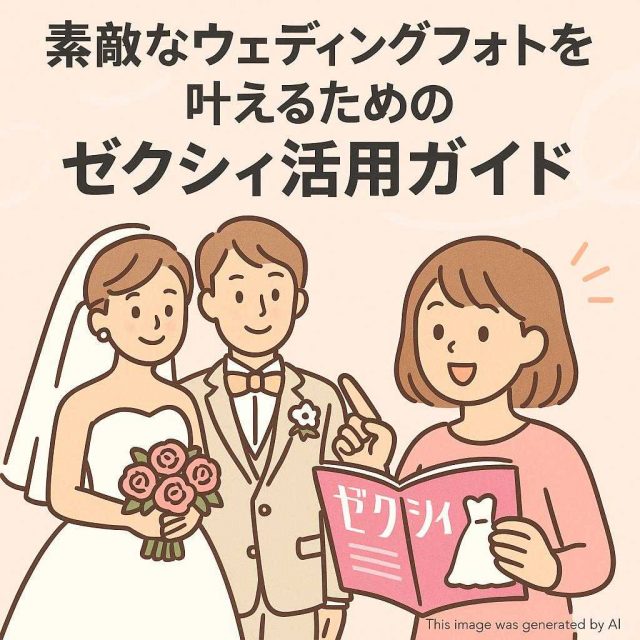 素敵なウェディングフォトを叶えるためのゼクシィ活用ガイド