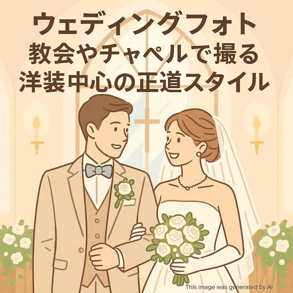 ウェディングフォト教会やチャペルで撮る洋装中心の王道スタイル