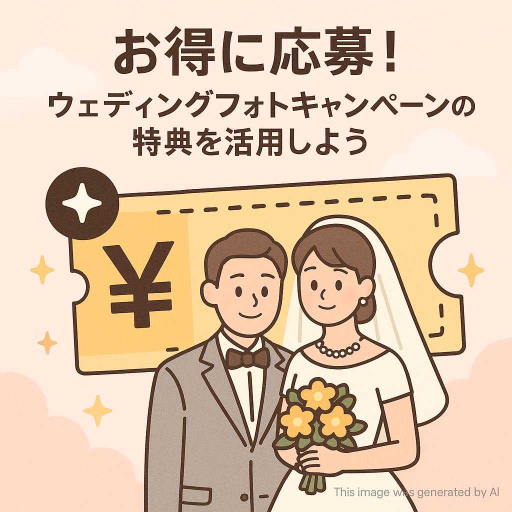 お得に応募!ウェディングフォトキャンペーンの特典を活用しよう