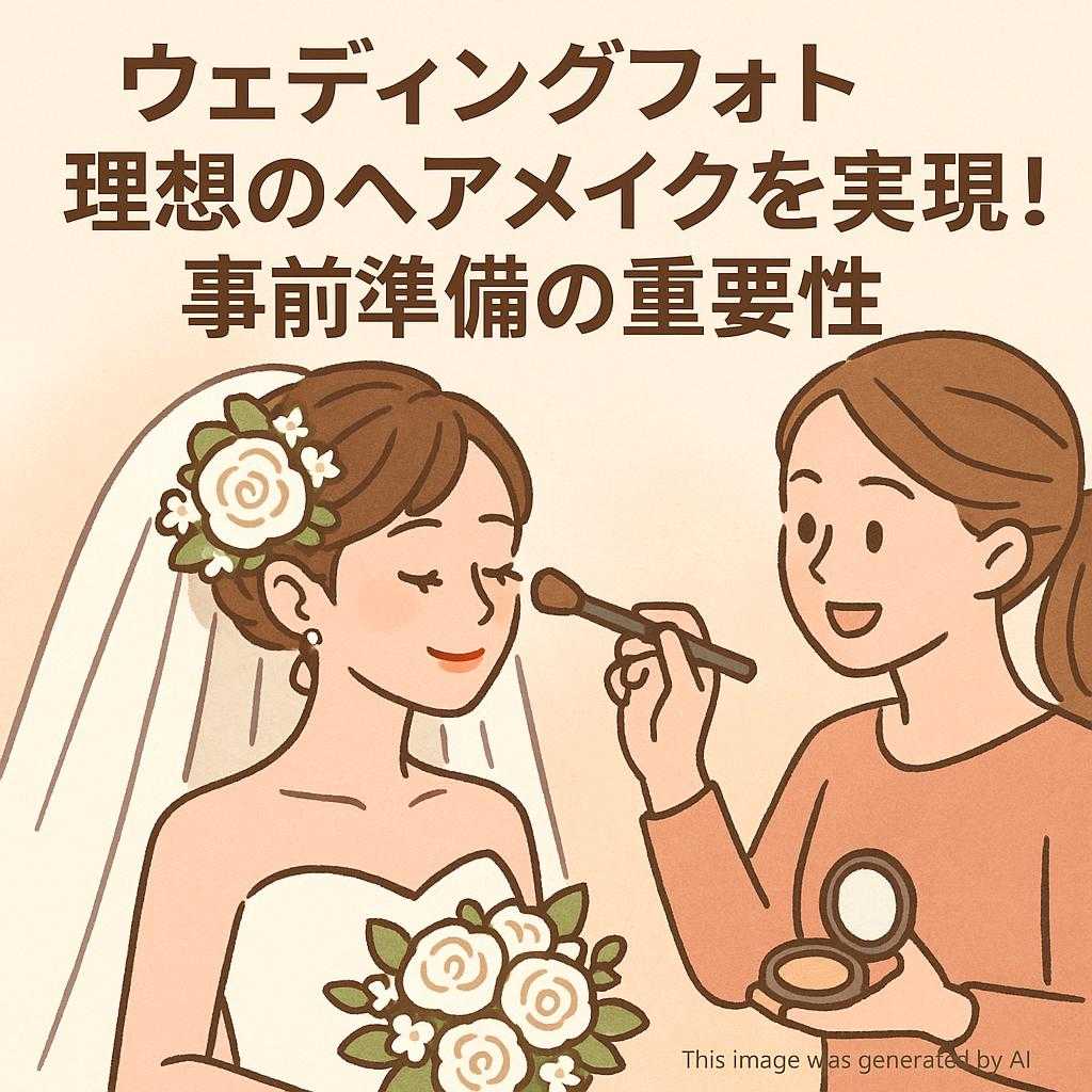 ウェディングフォト理想のヘアメイクを実現！事前準備の重要性