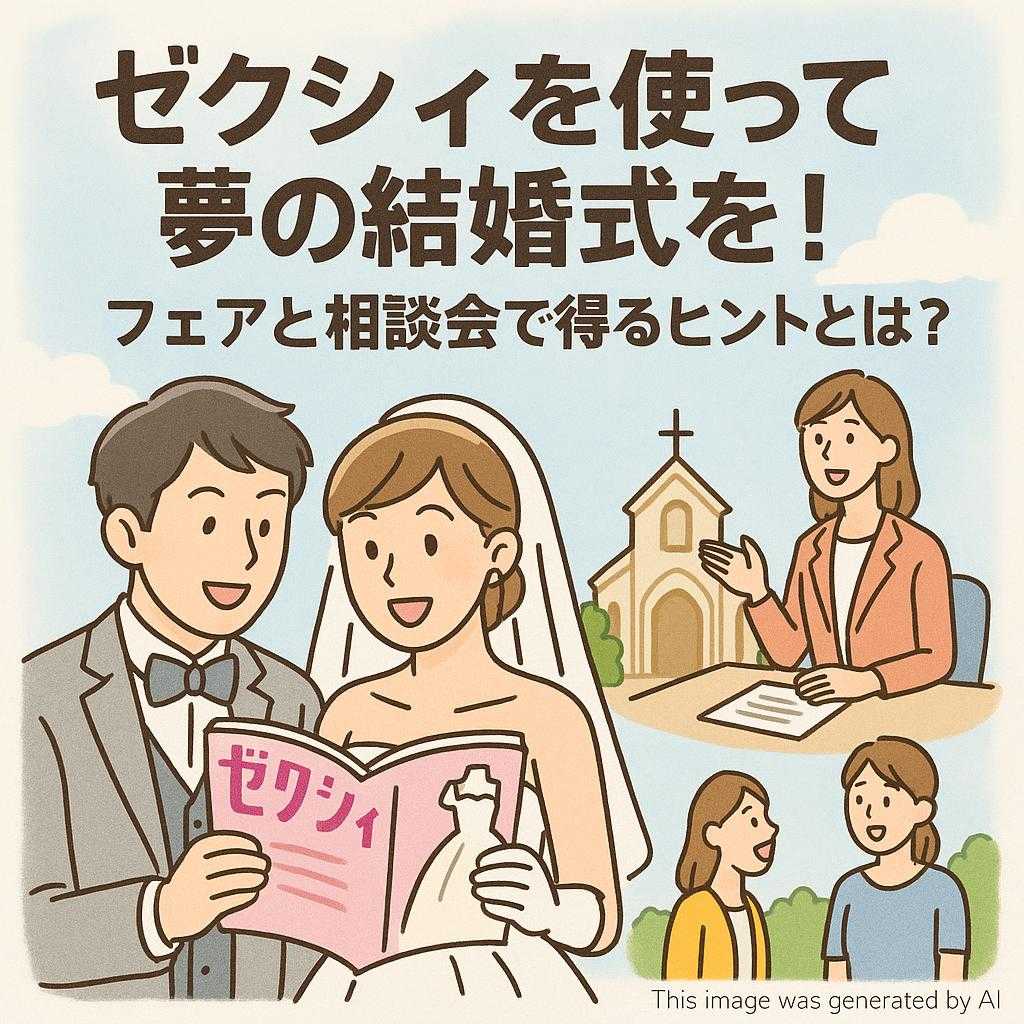 ゼクシィを使って夢の結婚式を！フェアと相談会で得るヒントとは？
