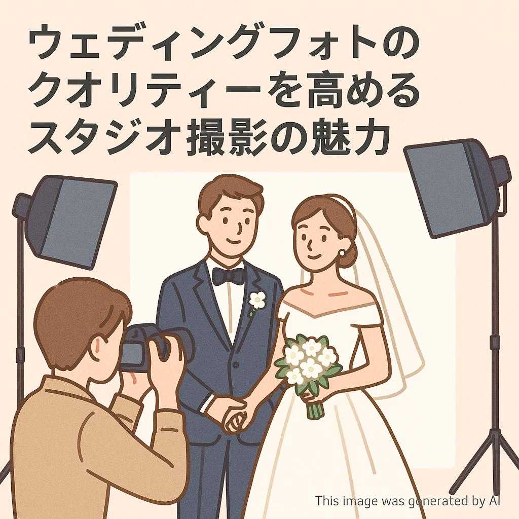 ウェディングフォトのクオリティーを高めるスタジオ撮影の魅力