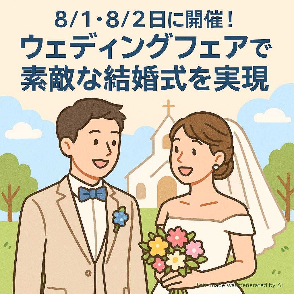 8/1・8/2日に開催！ウェディングフォイトフェアで素敵な結婚式を実現