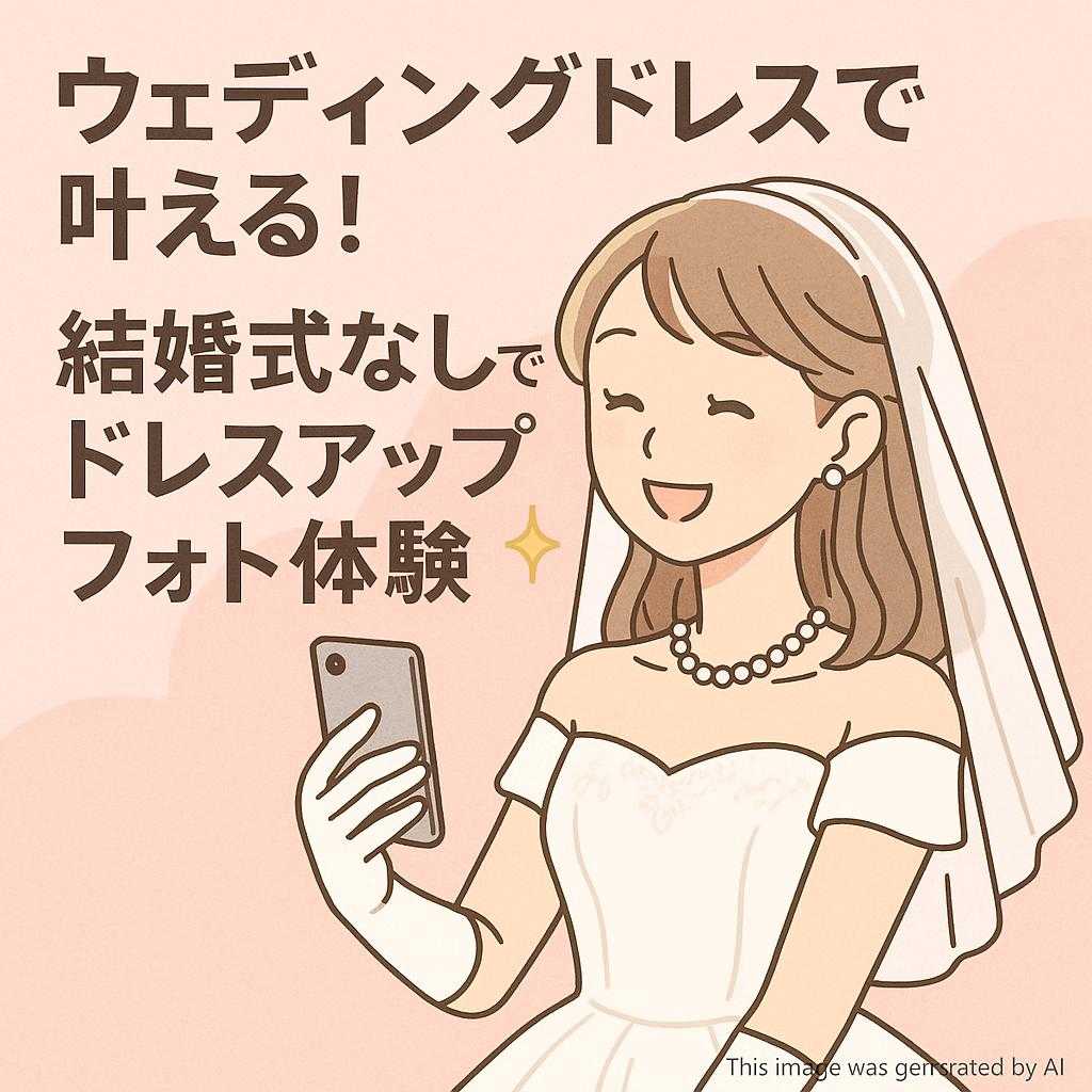 ウェディングドレスで叶える！結婚式なしでもドレスアップフォト体験