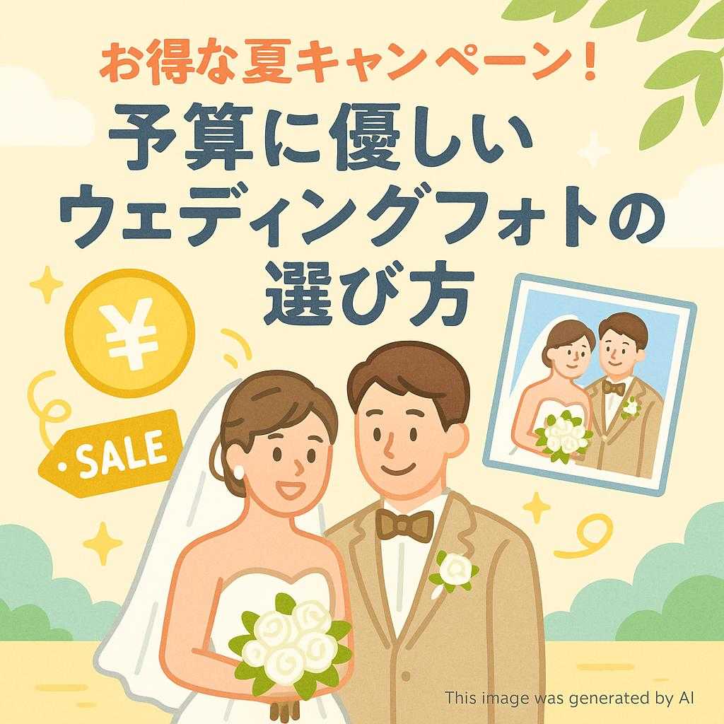 お得な夏キャンペーン！予算に優しいウェディングフォトの選び方