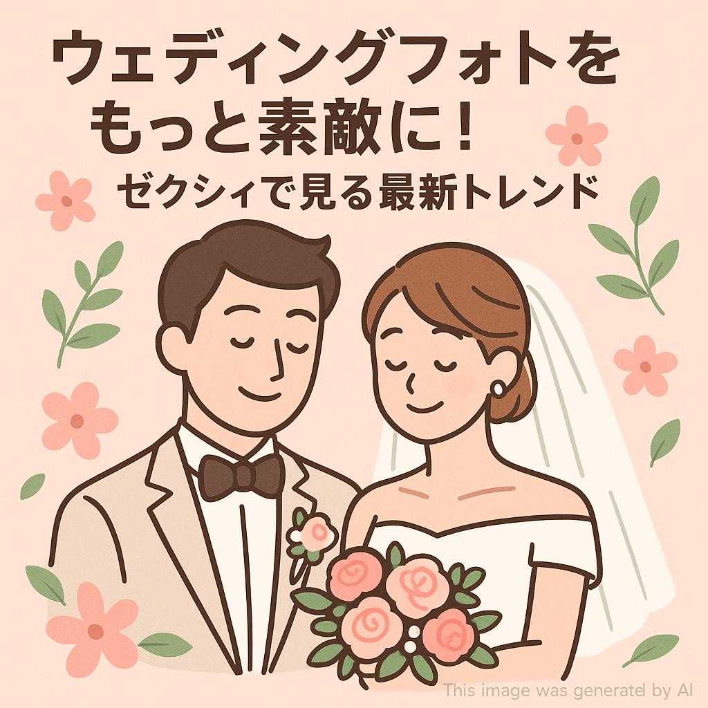 ウェディングフォトをもっと素敵に!ゼクシィで見る最新トレンド