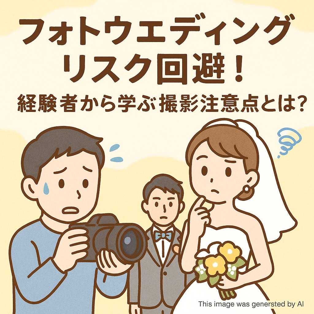 フォトウェディングリスク回避！経験者から学ぶ撮影注意点とは？