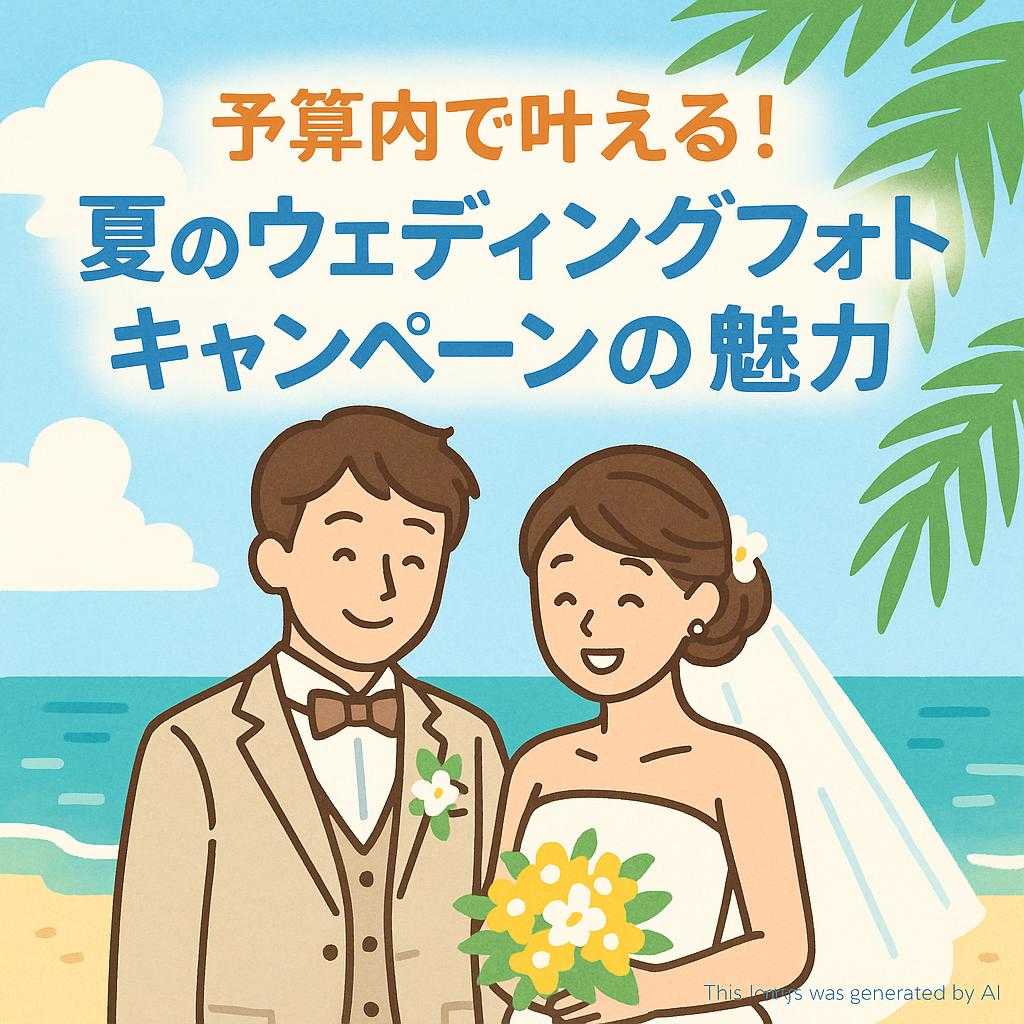 予算内で叶える！夏のウェディングフォトキャンペーンの魅力