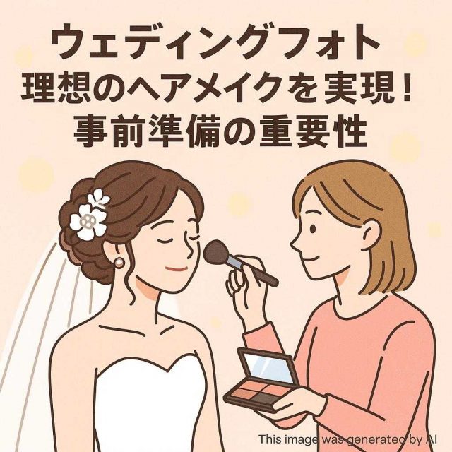 ウェディングフォト理想のヘアメイクを実現！事前準備の重要性