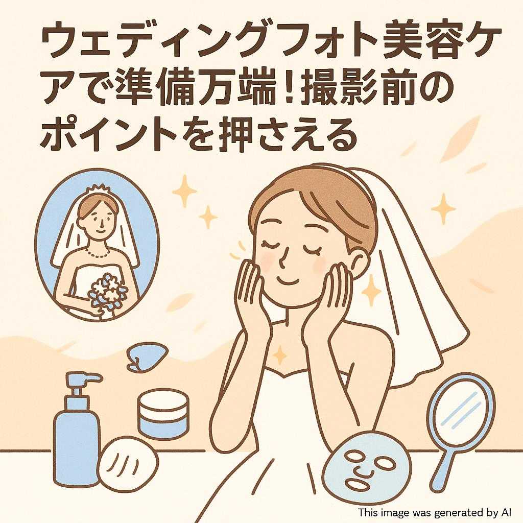 ウェディングフォト美容ケアで準備万端！撮影前のポイントを押さえる