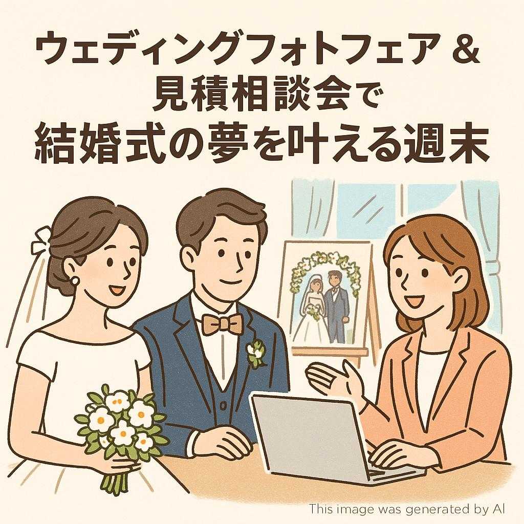 ウェディングフォトフェア＆見積相談会で結婚式の夢を叶える週末