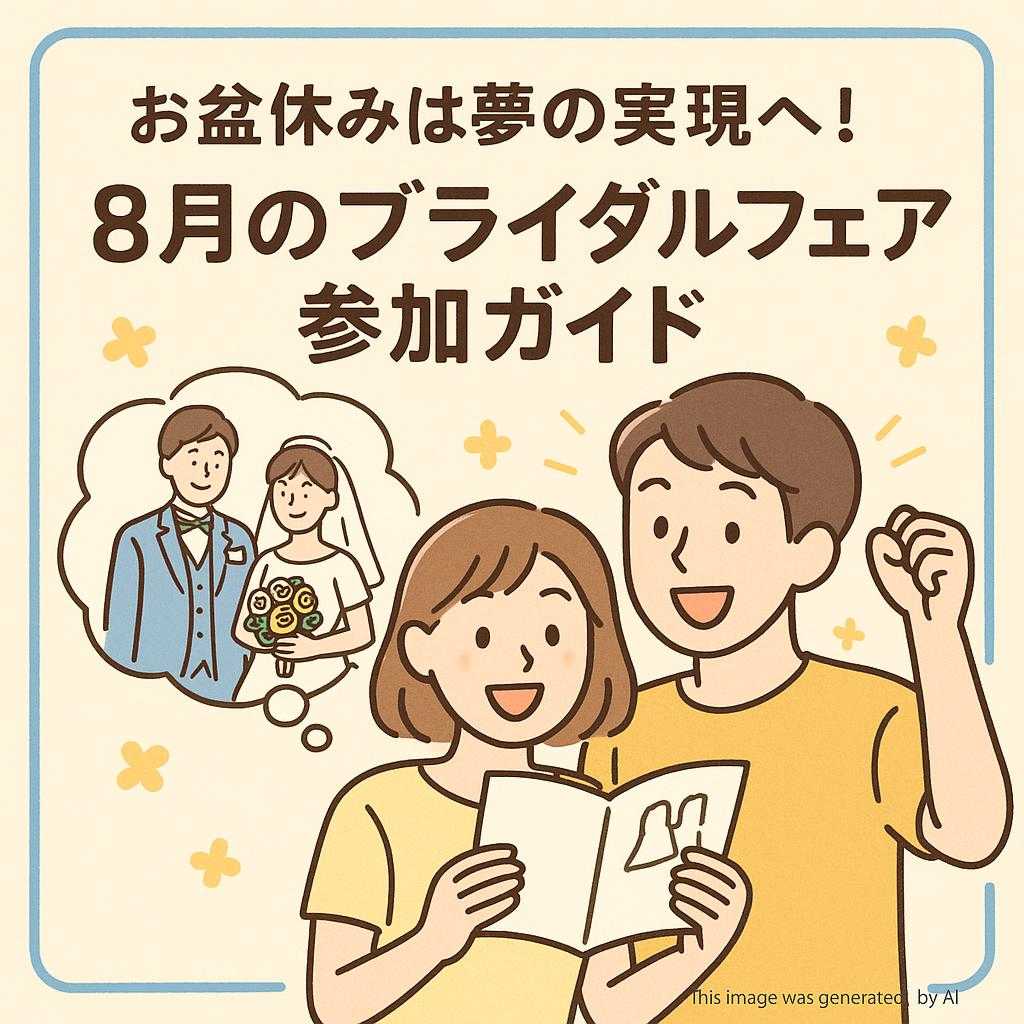 お盆休みは夢の実現へ!8月のブライダルフェア参加ガイド