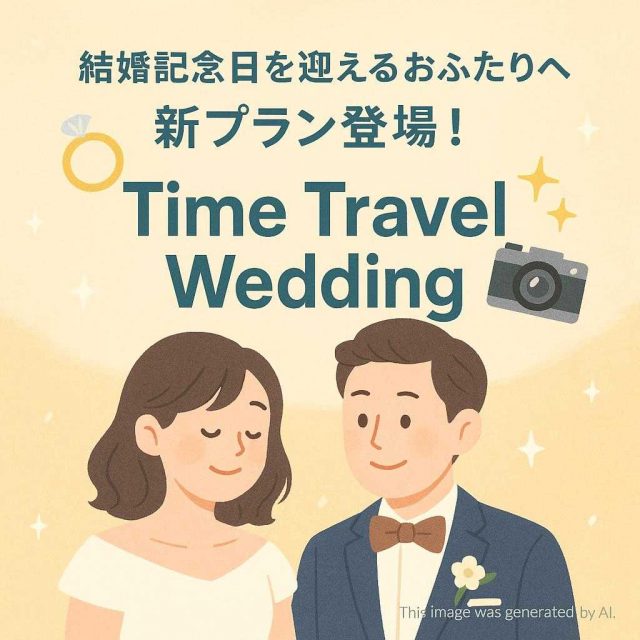 💍 結婚記念日を迎えるおふたりへ ＼ 新プラン登場！ ／ 「Time Travel Wedding」📸✨