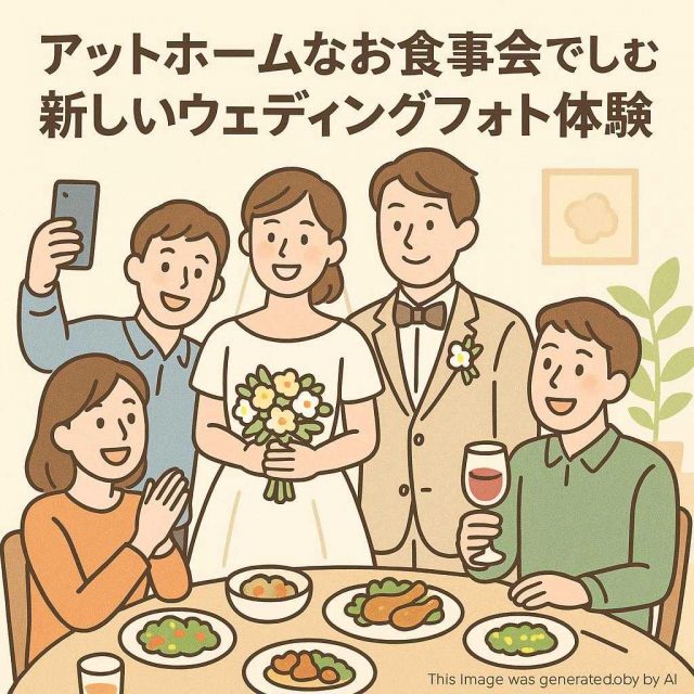 アットホームなお食事会で楽しむ新しいウェディングフォト体験