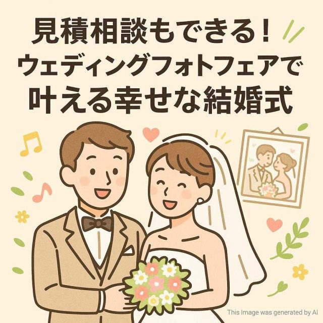 見積相談もできる！ウェディングフォトフェアで叶える幸せな結婚式