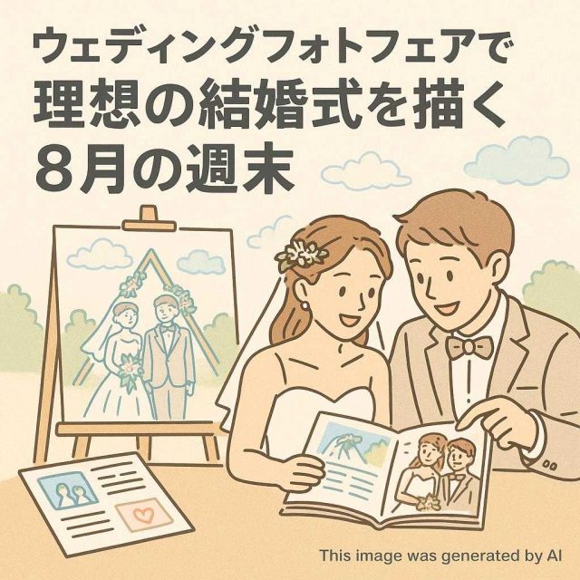 ウェディングフォトフェアで理想の結婚式を描く８月の週末