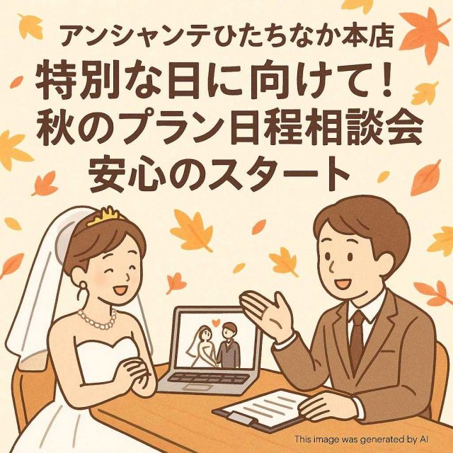 アンシャンテひたちなか本店特別な一日に向けて！秋のプラン日程相談会で安心のスタート