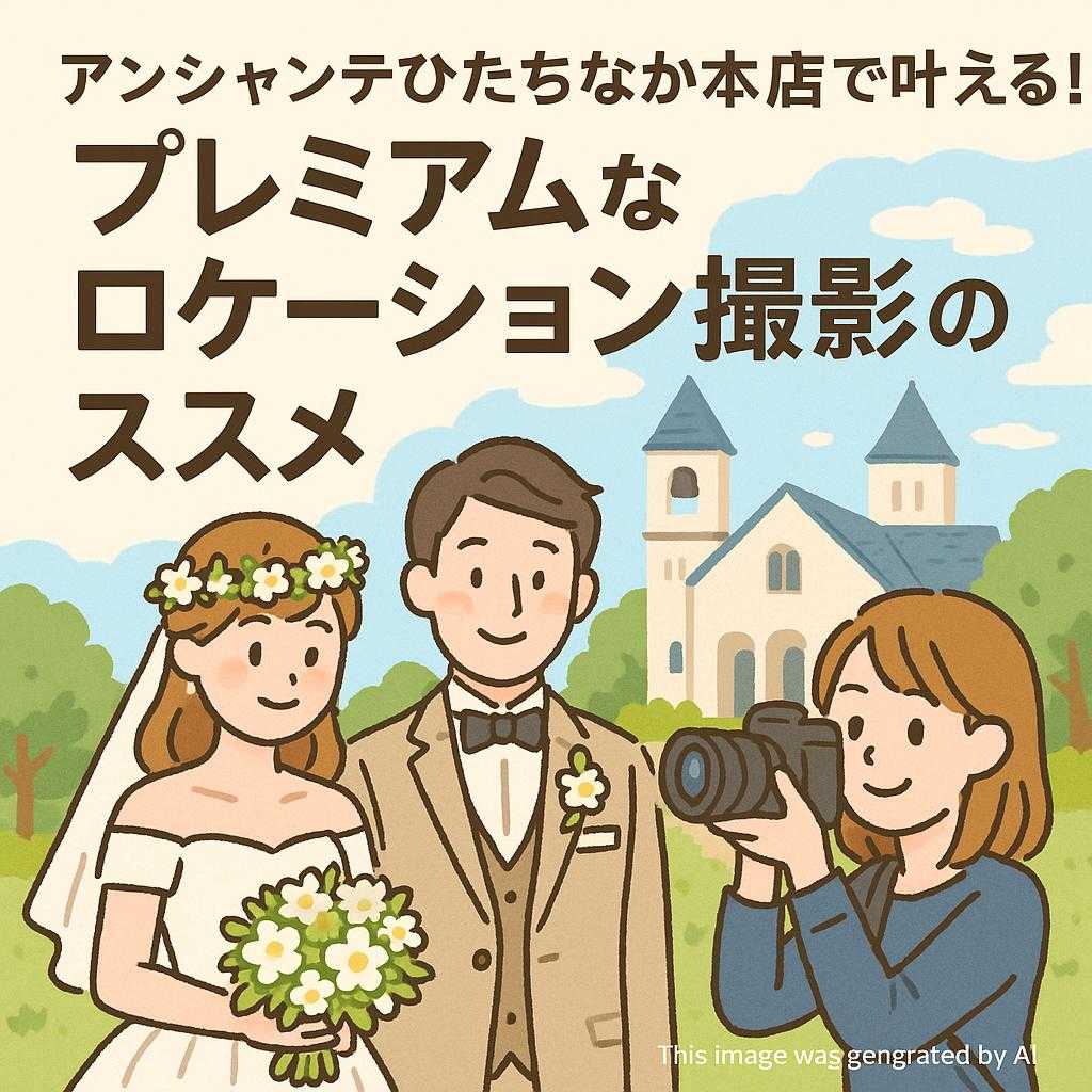 アンシャンテひたちなか本店で叶える！プレミアムなロケーション撮影のススメ