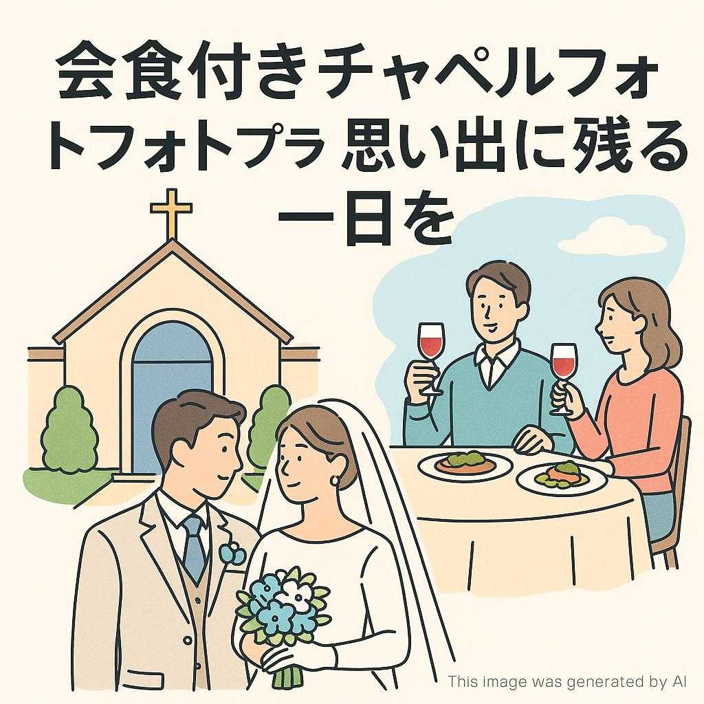 会食付きチャペルフォトプランで思い出に残る一日を