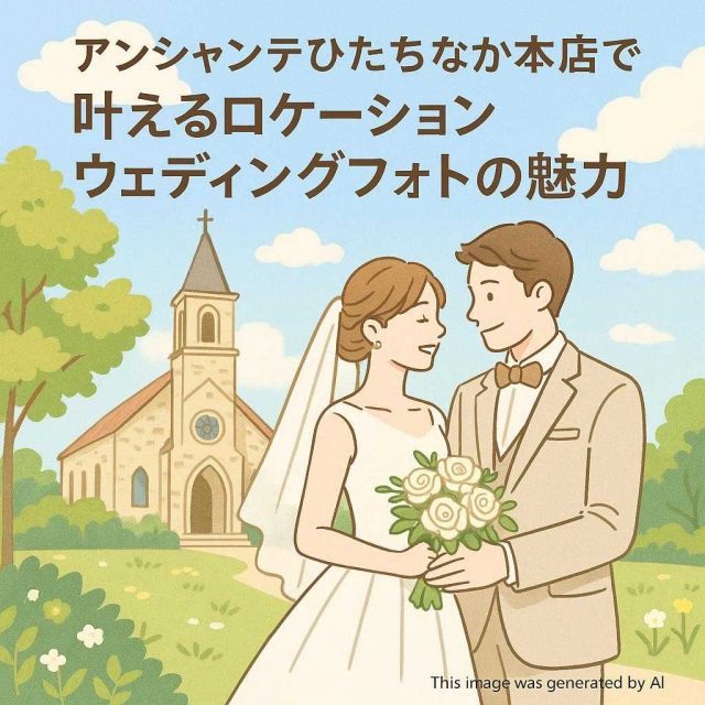 アンシャンテひたちなか本店で叶えるロケーションウェディングフォトの魅力
