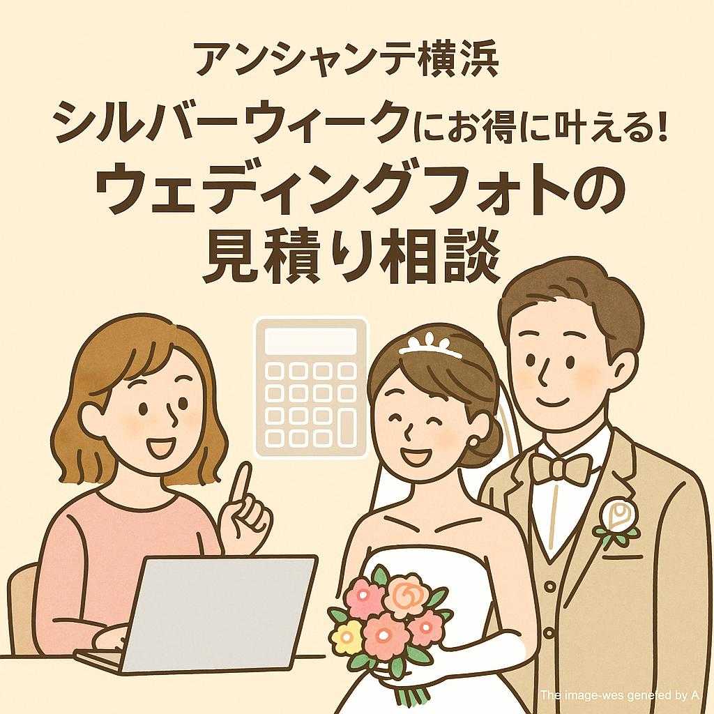 アンシャンテ横浜 シルバーウィークにお得に叶える！ウェディングフォトの見積り相談