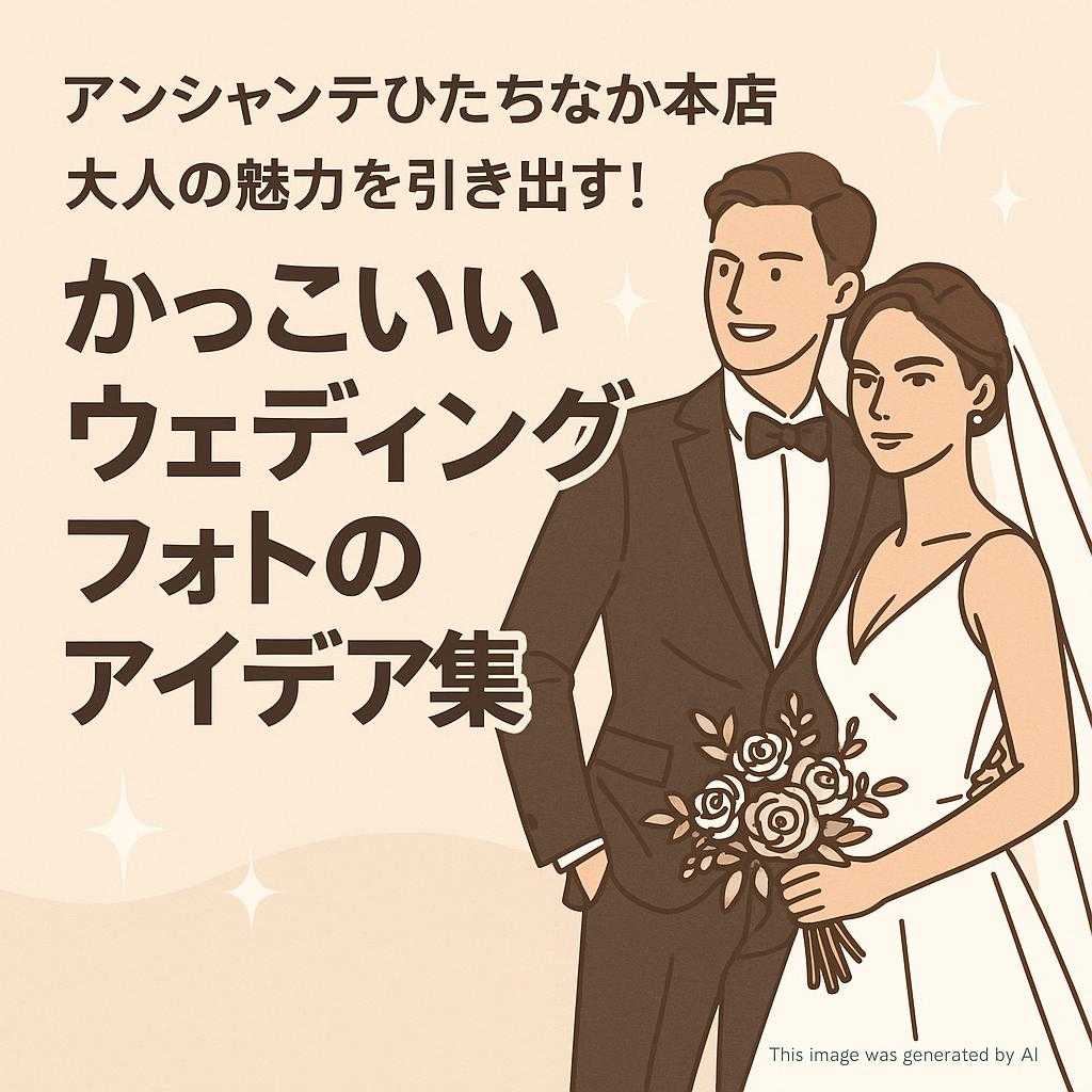 アンシャンテひたちなか本店 大人の魅力を引き出す！かっこいいウェディングフォトのアイデア集