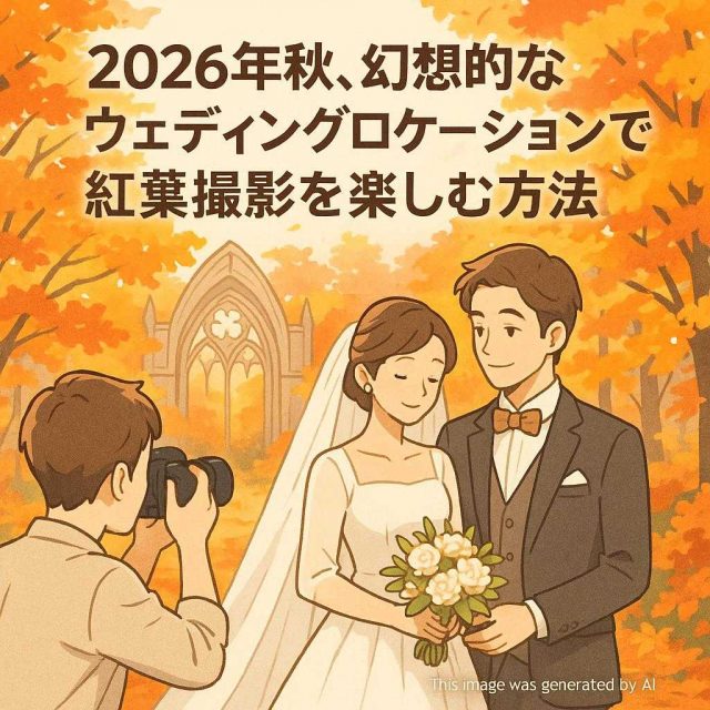 2026年秋、幻想的なウェディングロケーションで紅葉撮影を楽しむ方法