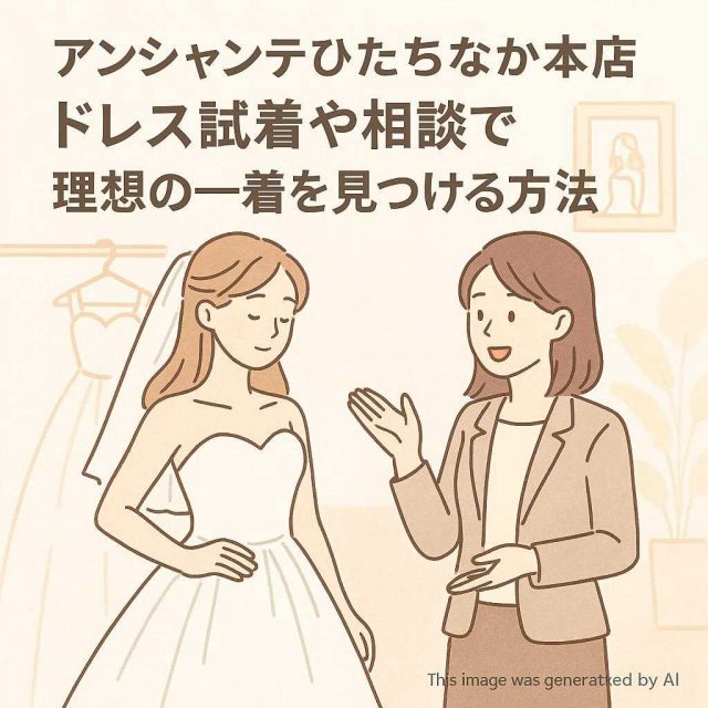 アンシャンテひたちなか本店 ドレス試着や相談で理想の一着を見つける方法