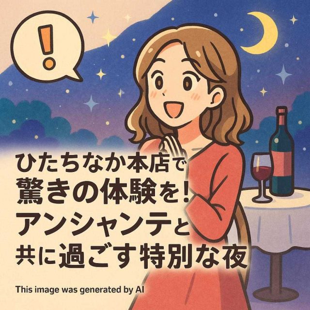 ひたちなか本店で驚きの体験を！アンシャンテと共に過ごす特別な夜